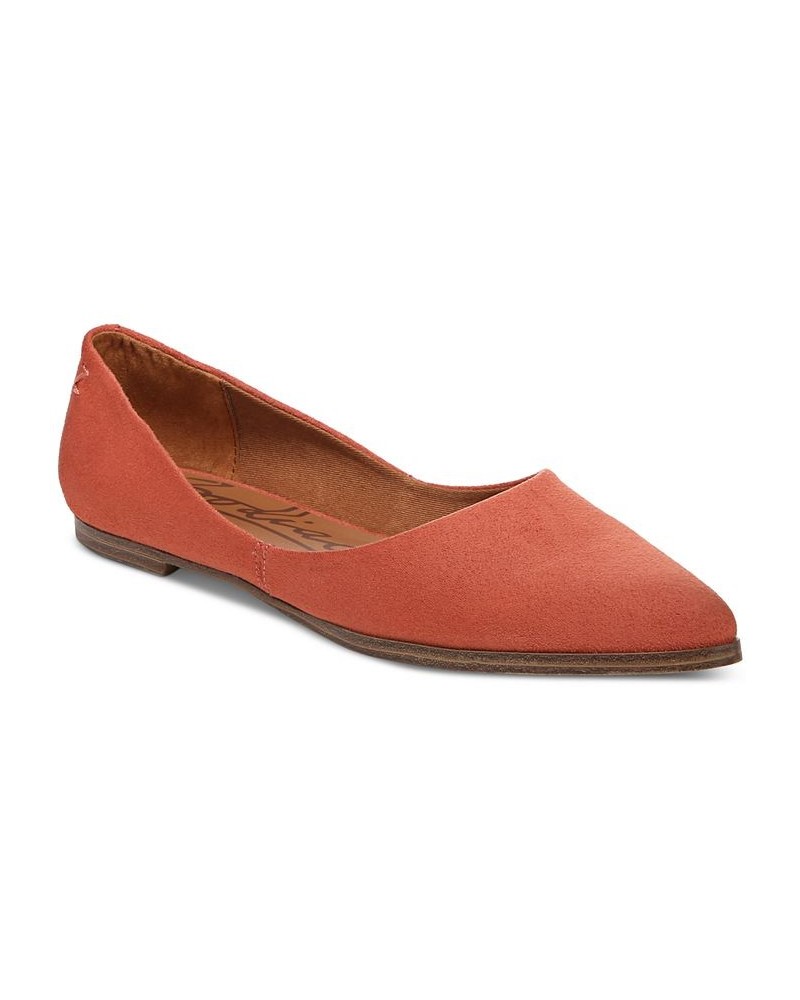 Women's Hill Pointed Toe Flats PD09 $42.72 Shoes