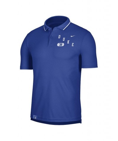 Men's Royal Duke Blue Devils Wordmark Performance Polo Shirt $23.97 Polo Shirts