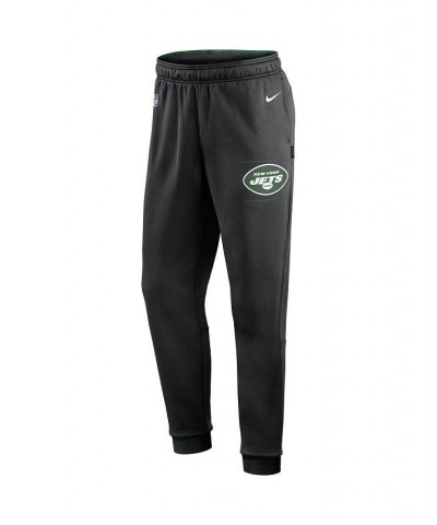 Men's Black New York Jets Team Sideline Training Performance Pants $48.59 Pants