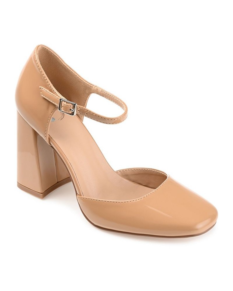 Women's Hesster Heels Tan/Beige $48.00 Shoes