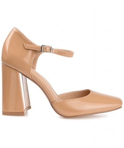 Women's Hesster Heels Tan/Beige $48.00 Shoes