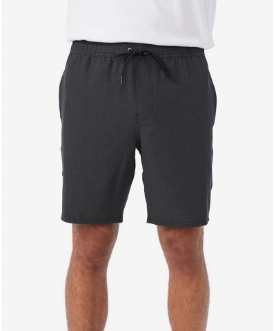 Men's Reserve 18" Elastic Waist Hybrid Shorts Black $30.55 Shorts