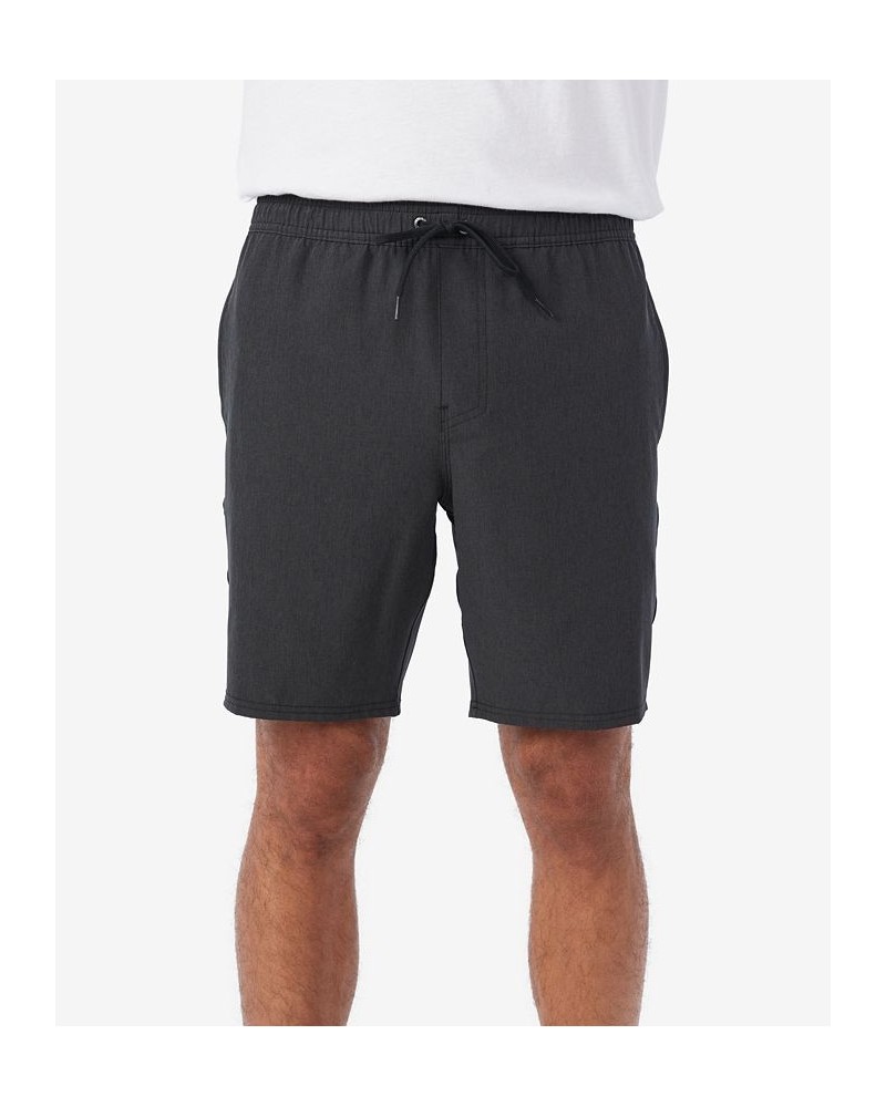 Men's Reserve 18" Elastic Waist Hybrid Shorts Black $30.55 Shorts