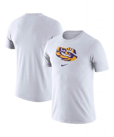 Men's White LSU Tigers Essential Logo T-shirt $16.40 T-Shirts