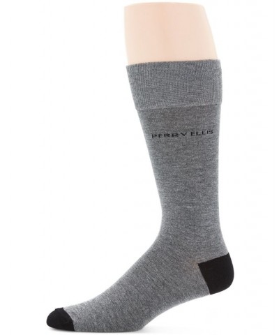 Perry Ellis Men's Logo Socks Gray $8.60 Socks