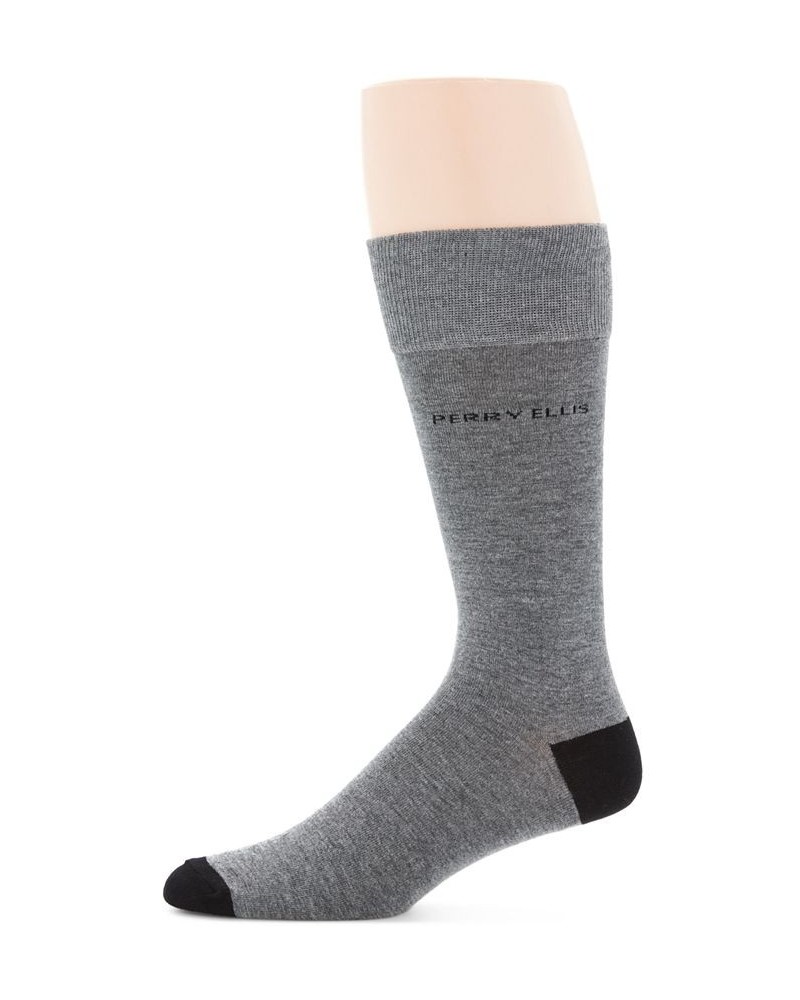 Perry Ellis Men's Logo Socks Gray $8.60 Socks