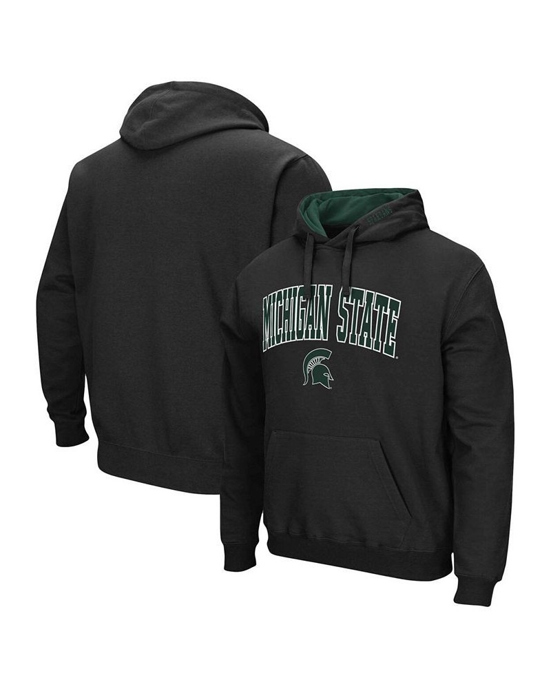 Men's Black Michigan State Spartans Arch Logo 3.0 Pullover Hoodie $28.19 Sweatshirt