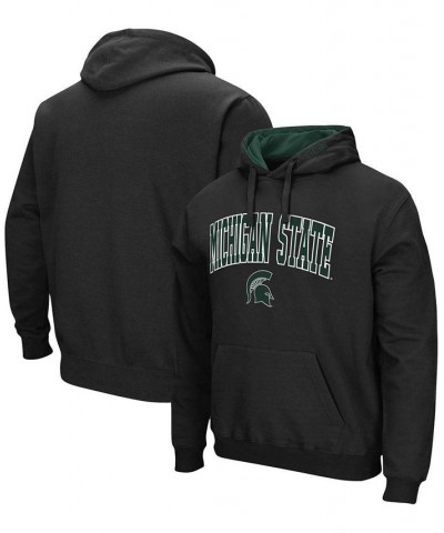 Men's Black Michigan State Spartans Arch Logo 3.0 Pullover Hoodie $28.19 Sweatshirt