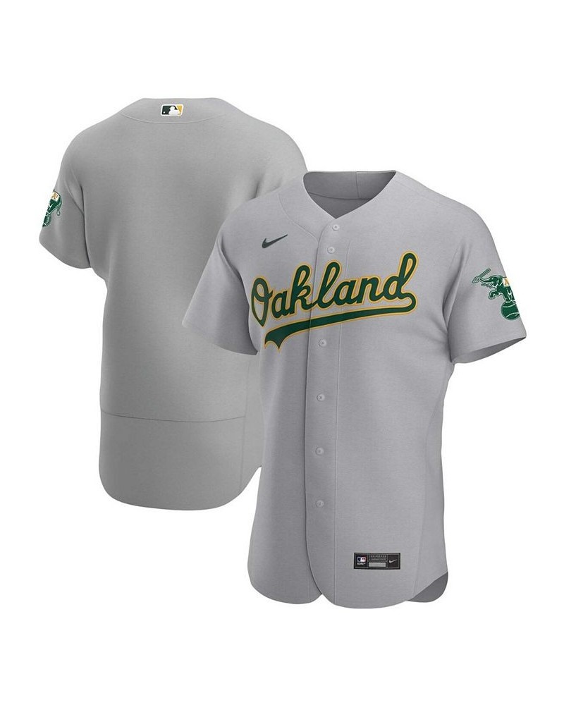 Men's Gray Oakland Athletics Road Authentic Team Jersey $109.20 Jersey