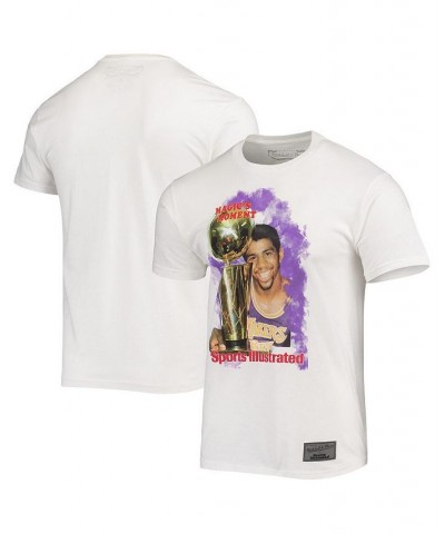 Men's x Sports Illustrated Magic Johnson White Los Angeles Lakers Player T-shirt $25.79 T-Shirts