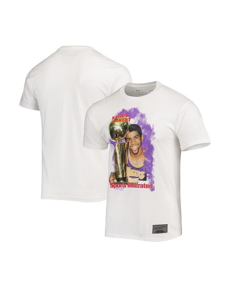 Men's x Sports Illustrated Magic Johnson White Los Angeles Lakers Player T-shirt $25.79 T-Shirts