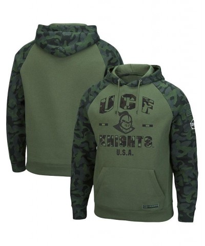 Men's Olive and Camo UCF Knights OHT Military-Inspired Appreciation Raglan Pullover Hoodie $31.50 Sweatshirt