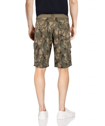 Men's Belted Double Pocket Cargo Shorts PD15 $19.95 Shorts