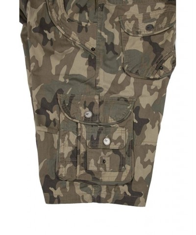 Men's Belted Double Pocket Cargo Shorts PD15 $19.95 Shorts