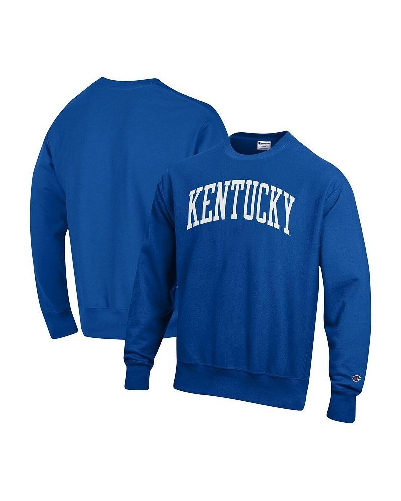 Men's Royal Kentucky Wildcats Big and Tall Reverse Weave Fleece Crewneck Pullover Sweatshirt $38.40 Sweatshirt