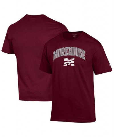 Men's Maroon Morehouse Maroon Tigers Arch Over Logo T-shirt $15.89 T-Shirts