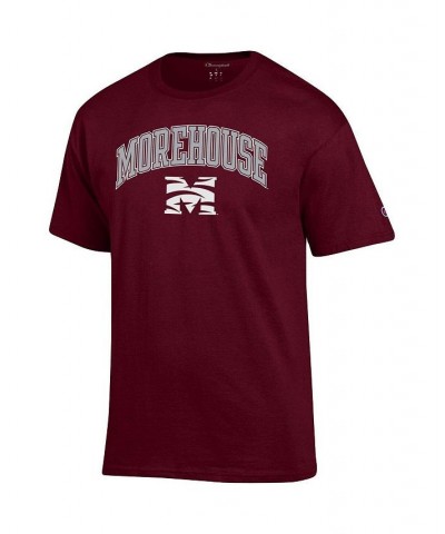 Men's Maroon Morehouse Maroon Tigers Arch Over Logo T-shirt $15.89 T-Shirts