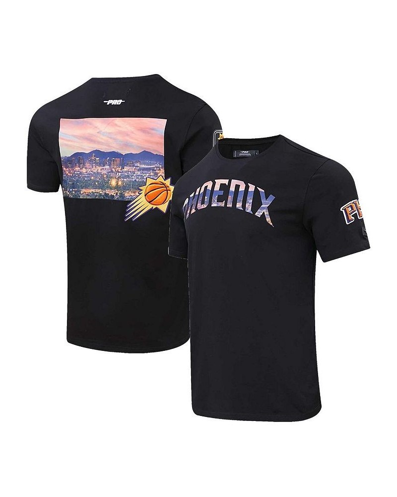 Men's Black Phoenix Suns City Scape T-shirt $33.59 T-Shirts