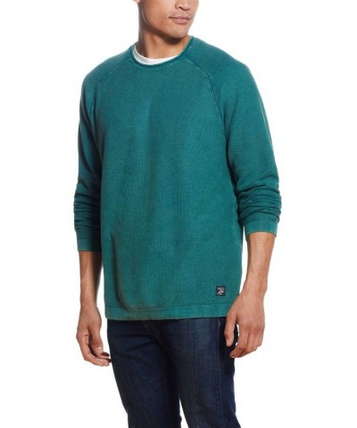 Men's Stonewash Textured Sweater Mallard Green $15.12 Sweaters