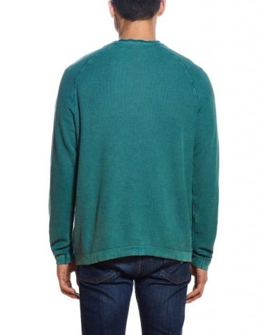 Men's Stonewash Textured Sweater Mallard Green $15.12 Sweaters