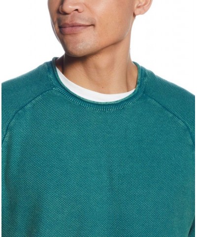 Men's Stonewash Textured Sweater Mallard Green $15.12 Sweaters