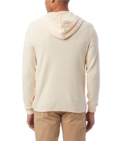 Men's Eco-Teddy Outdoor Quarter-Zip Fleece Hoodie White $48.00 Sweatshirt