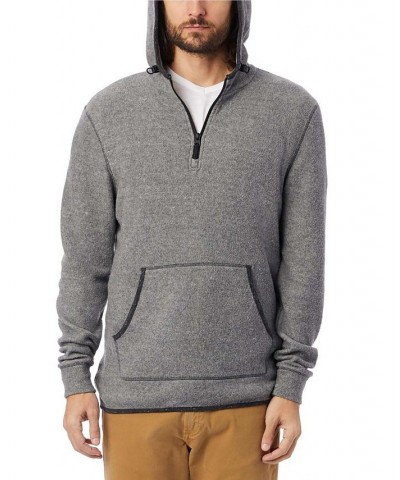 Men's Eco-Teddy Outdoor Quarter-Zip Fleece Hoodie White $48.00 Sweatshirt