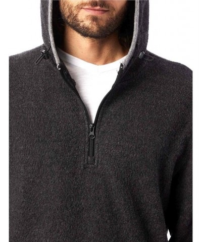 Men's Eco-Teddy Outdoor Quarter-Zip Fleece Hoodie White $48.00 Sweatshirt