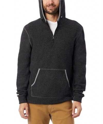 Men's Eco-Teddy Outdoor Quarter-Zip Fleece Hoodie White $48.00 Sweatshirt