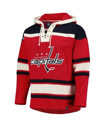 Men's TJ Oshie Red Washington Capitals Player Lacer Pullover Hoodie $63.02 Sweatshirt