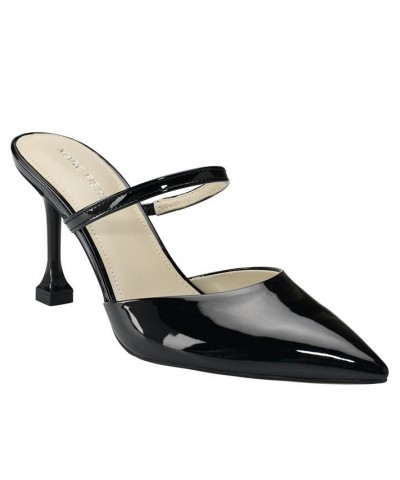 Women's Hadais Slip-on Pointy Toe High Heel Mules PD03 $35.60 Shoes