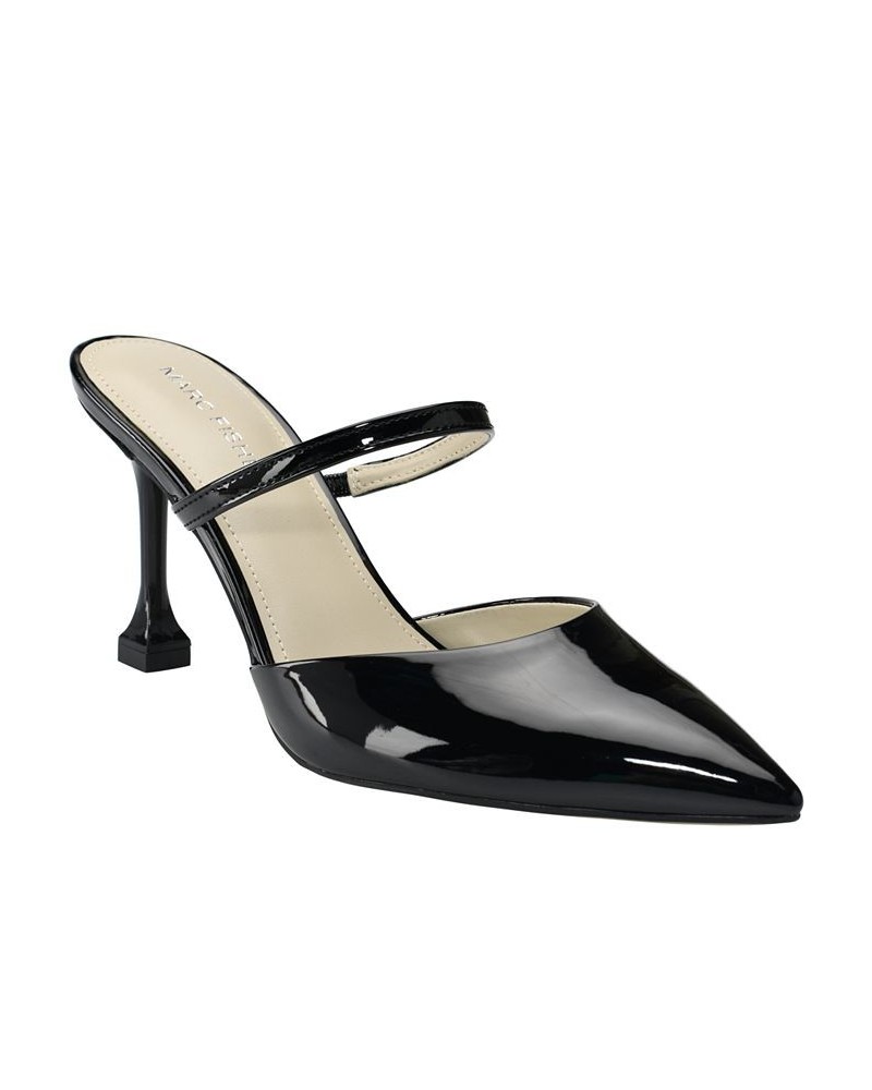 Women's Hadais Slip-on Pointy Toe High Heel Mules PD03 $35.60 Shoes