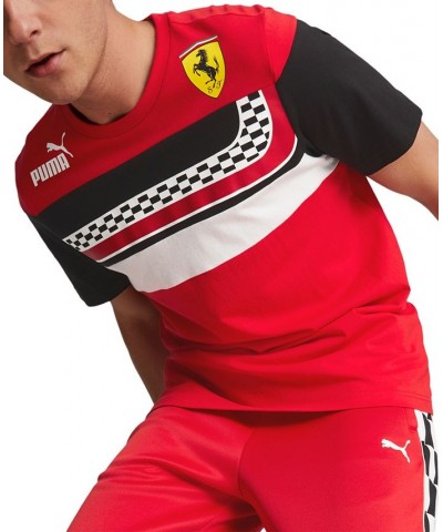 Men's Ferrari Race SDS Short-Sleeve Crewneck T-Shirt Red $33.60 T-Shirts