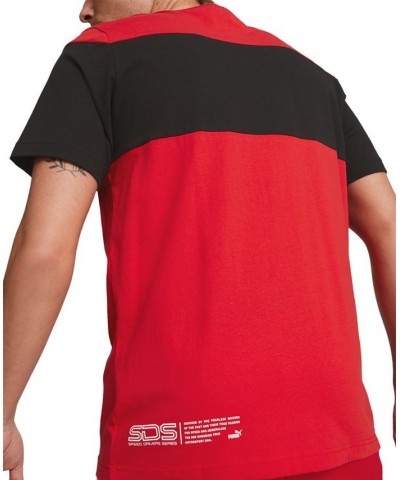 Men's Ferrari Race SDS Short-Sleeve Crewneck T-Shirt Red $33.60 T-Shirts