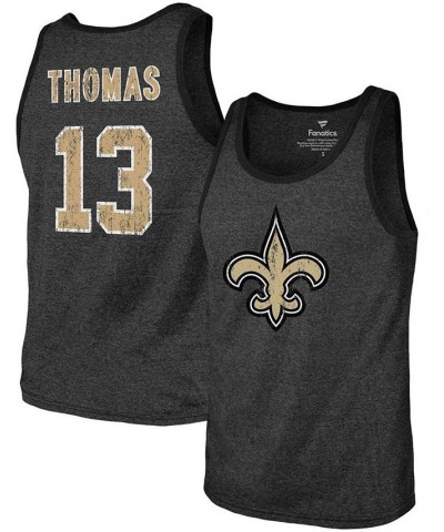 Men's Michael Thomas Black New Orleans Saints Name Number Tri-Blend Tank Top $17.60 T-Shirts