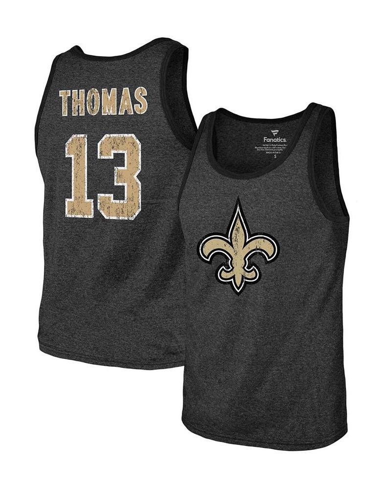 Men's Michael Thomas Black New Orleans Saints Name Number Tri-Blend Tank Top $17.60 T-Shirts