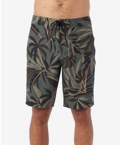 Men's Hyper Freak Heat Tropical Camo Drawcord Boardshorts Green $33.92 Shorts