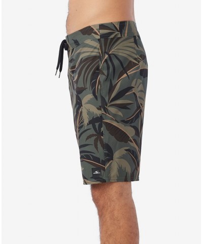 Men's Hyper Freak Heat Tropical Camo Drawcord Boardshorts Green $33.92 Shorts