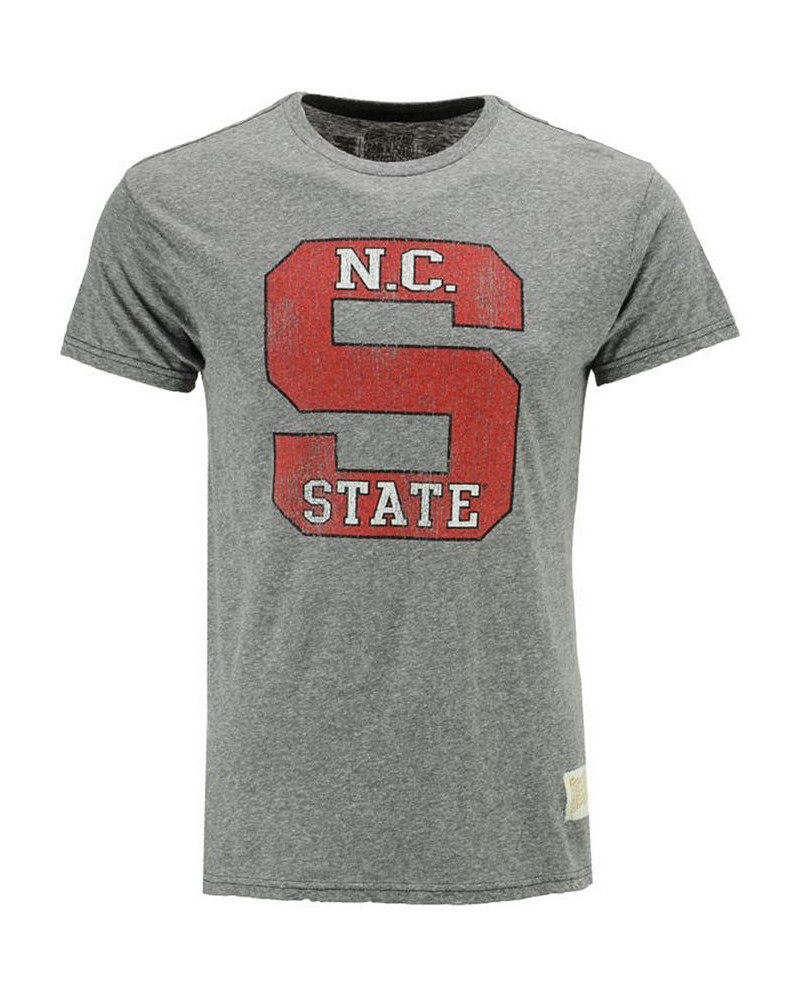 Retro Brand Men's North Carolina State Wolfpack Tri-Blend Vault Logo T-Shirt $22.50 Tops