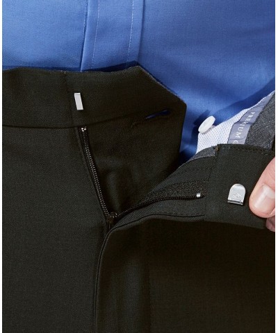 Men's Premium Comfort Stretch Classic-Fit Solid Flat Front Dress Pants PD02 $25.30 Pants