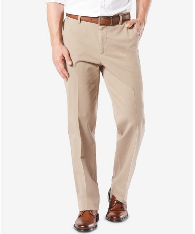 Men's Workday Smart 360 Flex Classic Fit Khaki Stretch Pants Tan/Beige $30.55 Pants