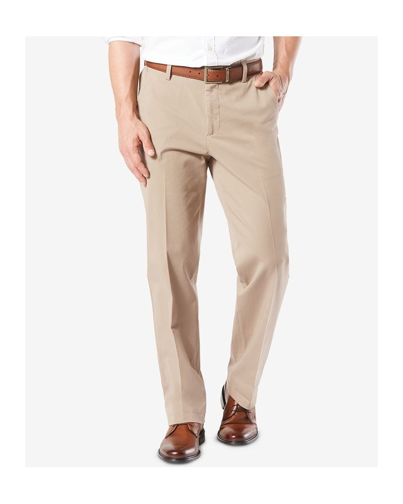 Men's Workday Smart 360 Flex Classic Fit Khaki Stretch Pants Tan/Beige $30.55 Pants