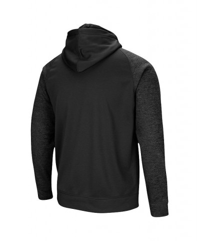 Men's Black Auburn Tigers Blackout 3.0 Tonal Raglan Full-Zip Hoodie $37.50 Sweatshirt