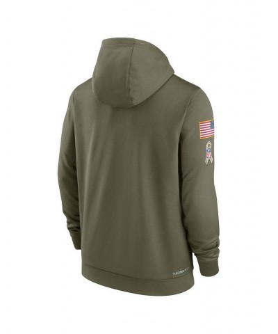 Men's Olive Arizona Cardinals 2022 Salute to Service Therma Performance Pullover Hoodie $45.10 Sweatshirt