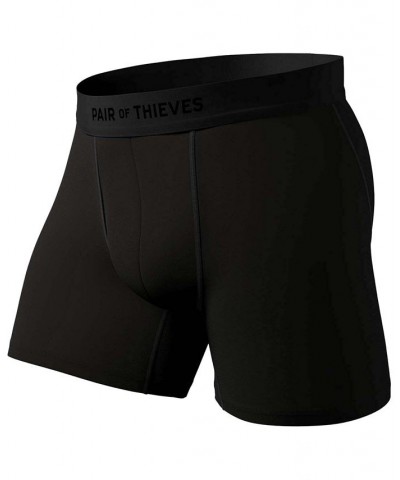 Men's Hustle 2-Pk. 4-Way Stretch Quick-Dry 5" Boxer Briefs Green $17.76 Underwear