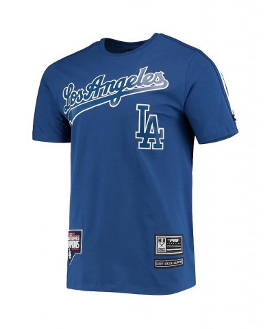 Men's Royal Los Angeles Dodgers Taping T-shirt $33.00 T-Shirts