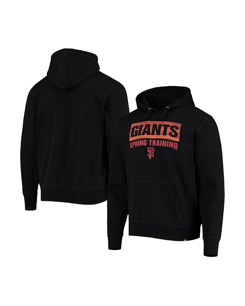 Men's '47 Black San Francisco Giants Spring Training Team Bar Pullover Hoodie $30.36 Sweatshirt