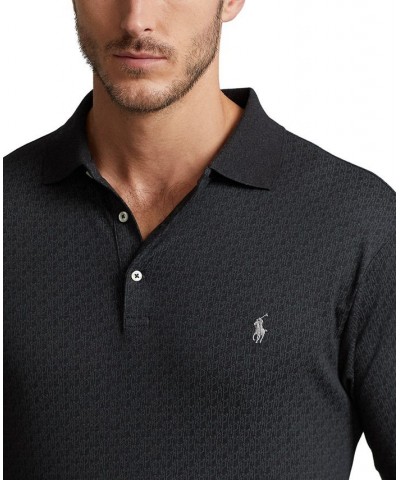 Men's Big & Tall Monogram Soft Cotton Polo Shirt Black $54.00 Polo Shirts