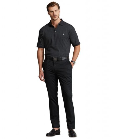 Men's Big & Tall Monogram Soft Cotton Polo Shirt Black $54.00 Polo Shirts