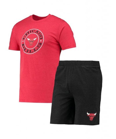 Men's Black, Red Chicago Bulls T-shirt and Shorts Sleep Set $21.15 Pajama